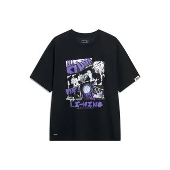 LINING Sports Life Collection T Shirts Men Black