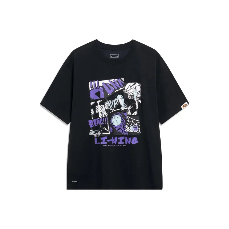 LINING Sports Life Collection T Shirts Men Black-0