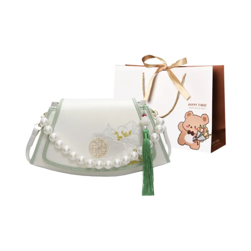 ERANGBEAR PU Crossbody Bag Regular Women's White-0