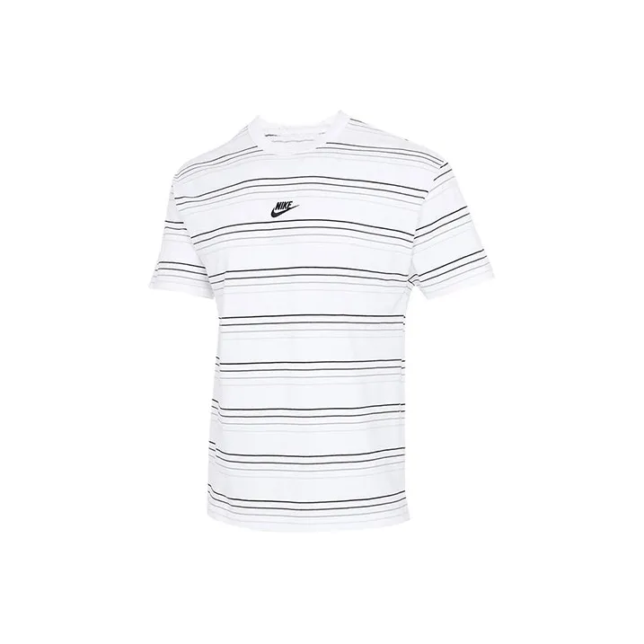 Nike Drop Shoulder Sleeve T Shirt Men's White-0