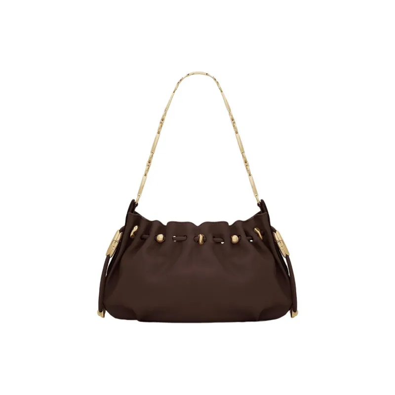 Zimmermann Cow Leather Crossbody Handbag Shoulder Bag Women's Dark Brown-1