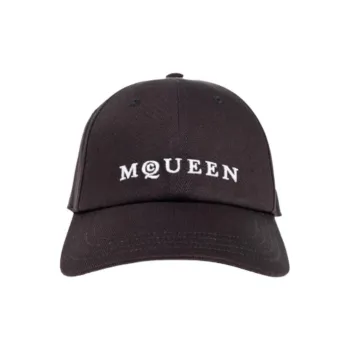 Alexander McQueen Logo Embroidered Baseball Cap