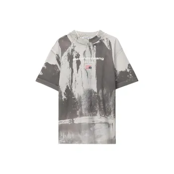 Alexander Wang T Shirts Men Gray