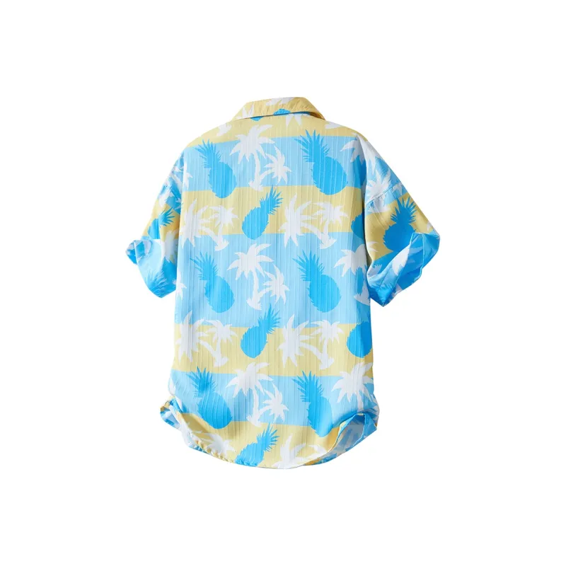 MASGLO Shirt Unisex Hawaiian Blue-1