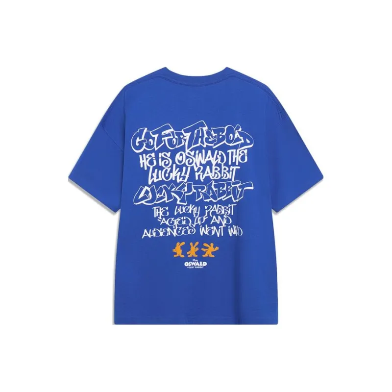 LiNing Disney T Shirt Unisex Bright Blue-0