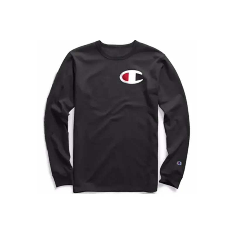 Champion T Shirt US Version Unisex Black-0