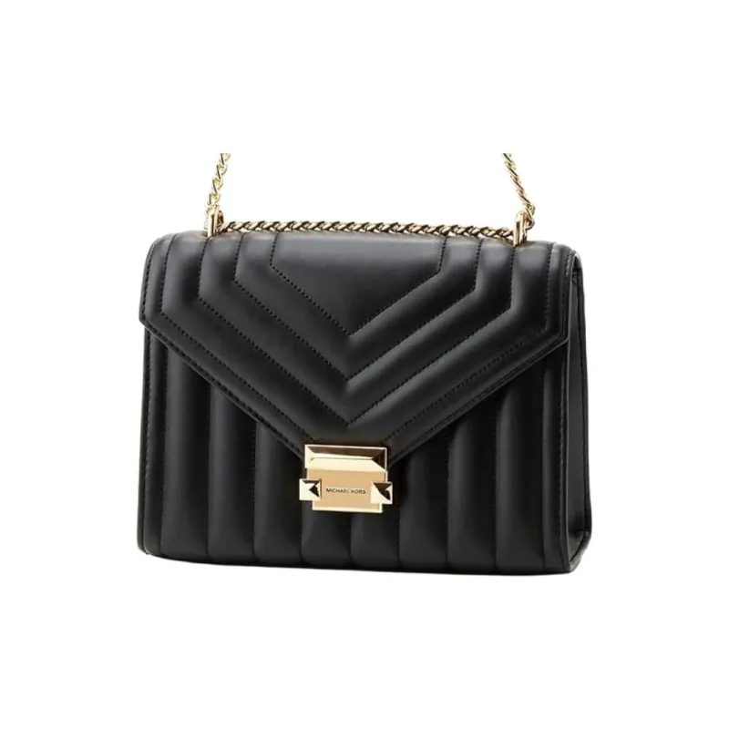 MICHAEL KORS Whitney PU Shoulder Bag Women's Black-1