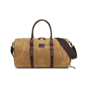 Jeep Batik Canvas Fashion Short Trip Business Crossbody Luggage Bag Handbag Travel Bag Unisex Khaki/Gray/Military Green