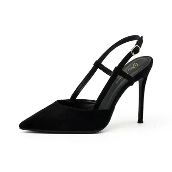 HKCP Slim Heel High Heels Women's Black