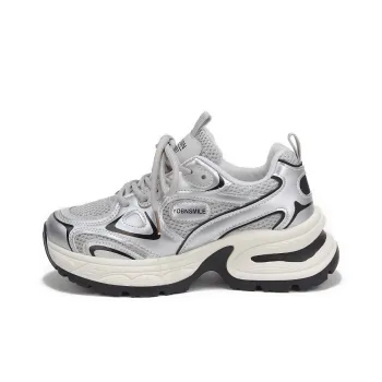 Yobn Durable Breathable Lightweight Low Top Chunky Sneakers Women's