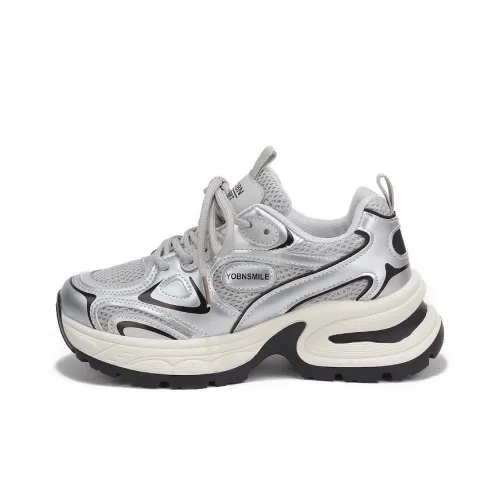 Yobn Durable Breathable Lightweight Low Top Chunky Sneakers Women's