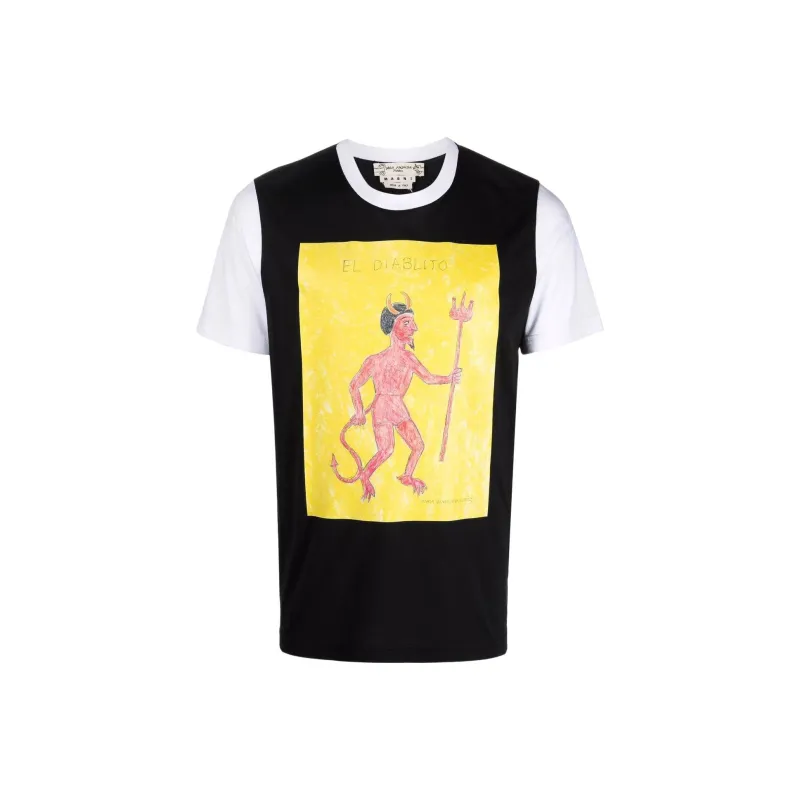 MARNI T-Shirts Men Black-0