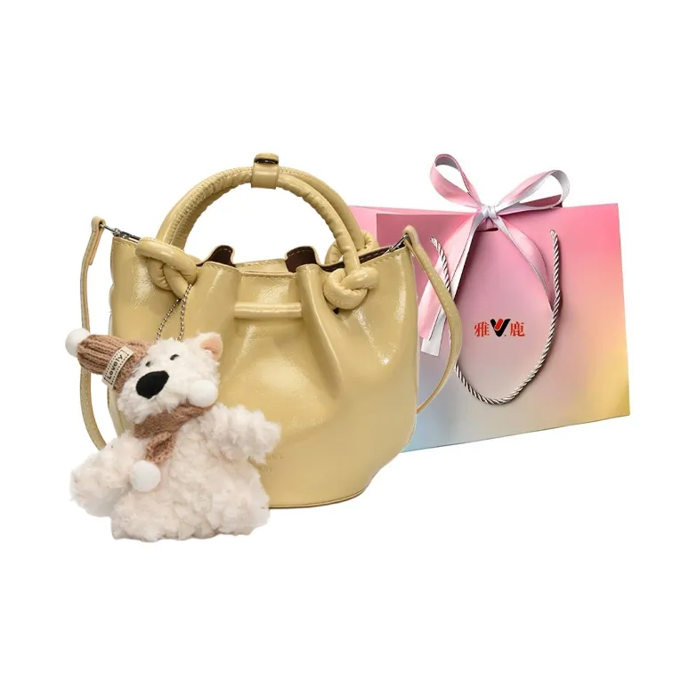 Yalu PU Bucket Bag, Handheld Shoulder Bag, Crossbody Bag, Handbag Regular Women's Multicolor-14