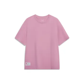 LiNing T Shirt Men's Light Rose Red