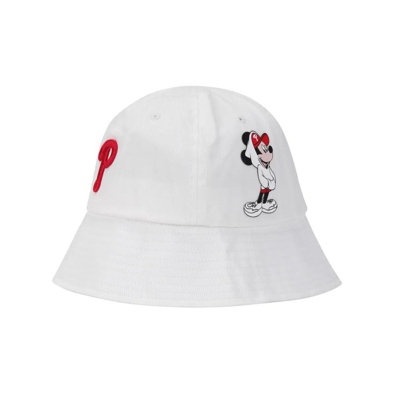 MLB Cotton Bucket Hats Unisex White-1