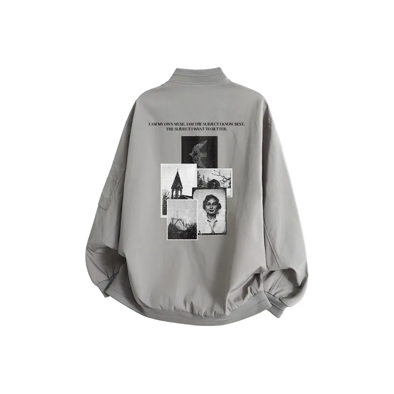 YOSICIL Jackets Coats Unisex Gray-1