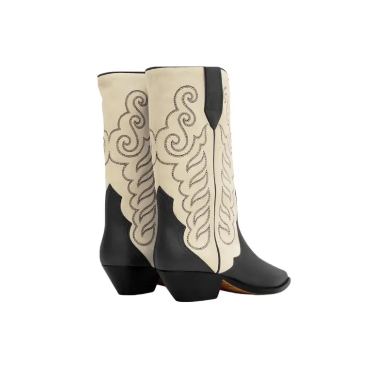 ISABEL MARANT Duerto Ankle Boots 4cm Women's Beige-4