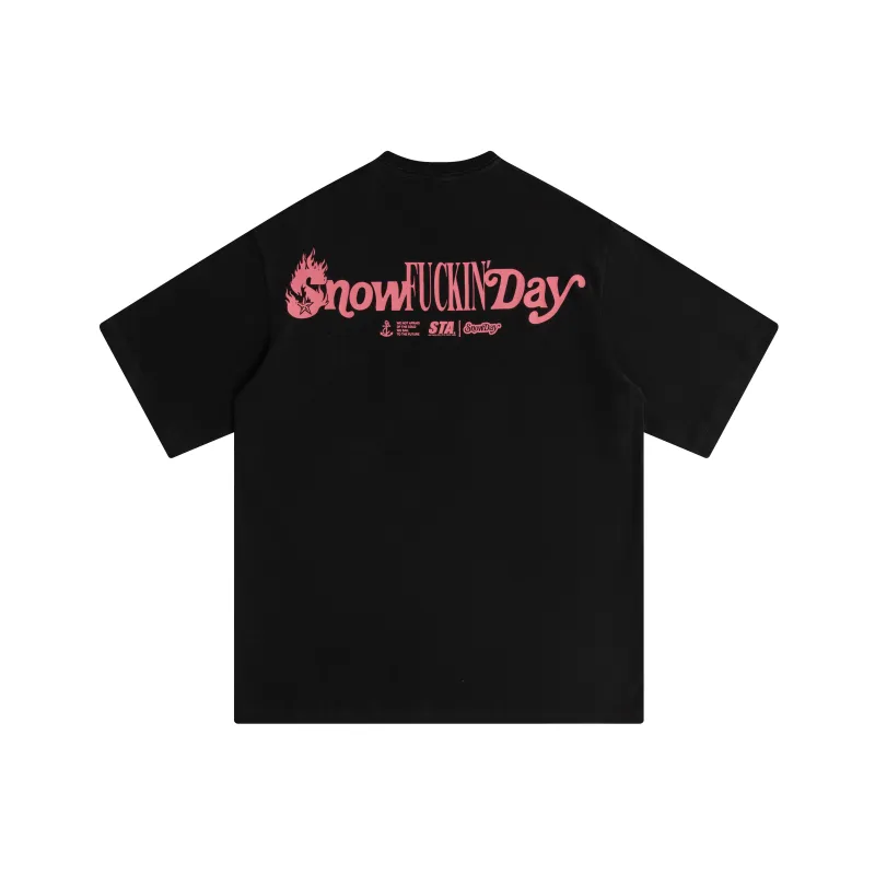 Snowday T Shirts Unisex Black Brown-0