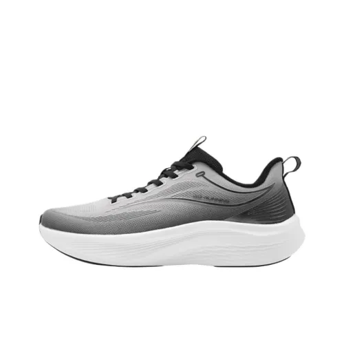 QIAODAN Anti Slip Wear Resistant Low Top Casual Running Shoes Men's Gray