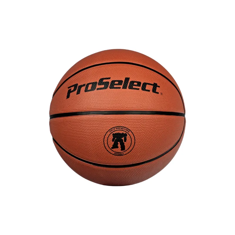ProSelect Rubber Basketball Brown Size 7 Training Unisex-5