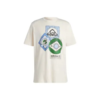 Adidas Originals Drop Shoulder Sleeve T-Shirt Men's Wonder White