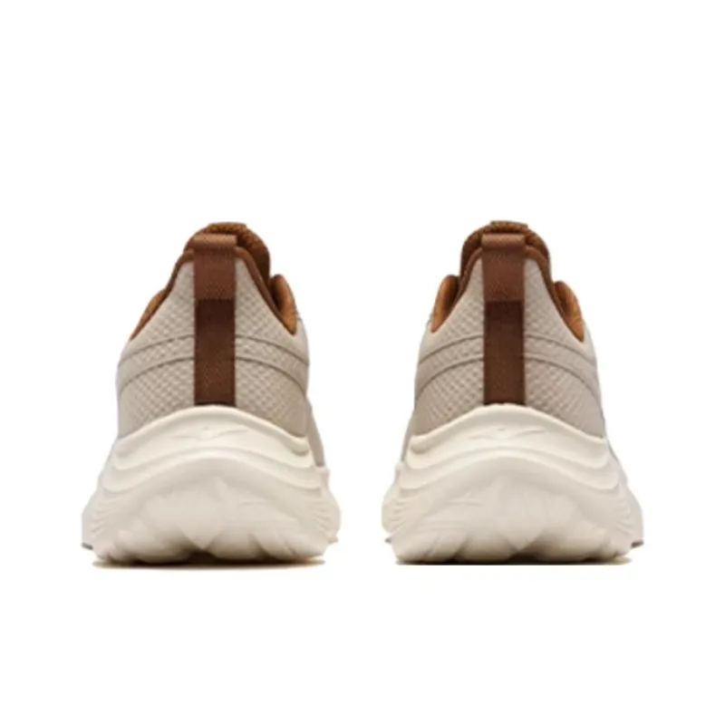 Erke Breathable And Wear resistant Low Top Casual Running Shoes Men's Beige-3