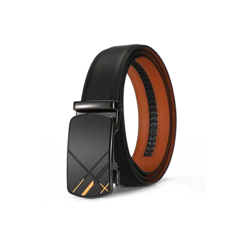 Yalu Preferred Cow Split Leather Belts Men's Width 3.5CM