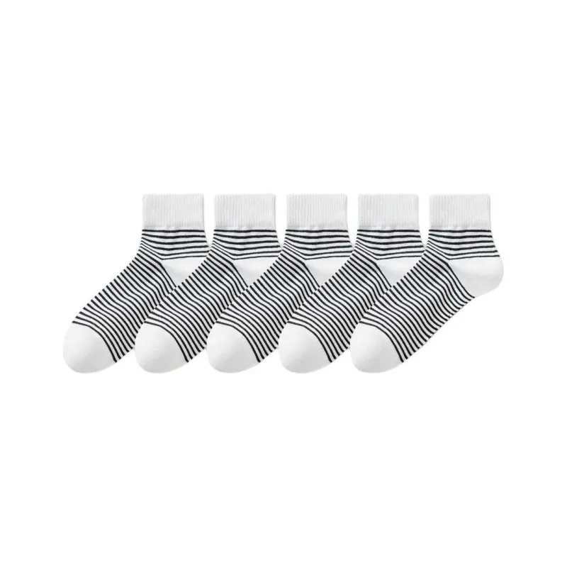 Temooues Mid Calf Socks Unisex 5 Pack-10