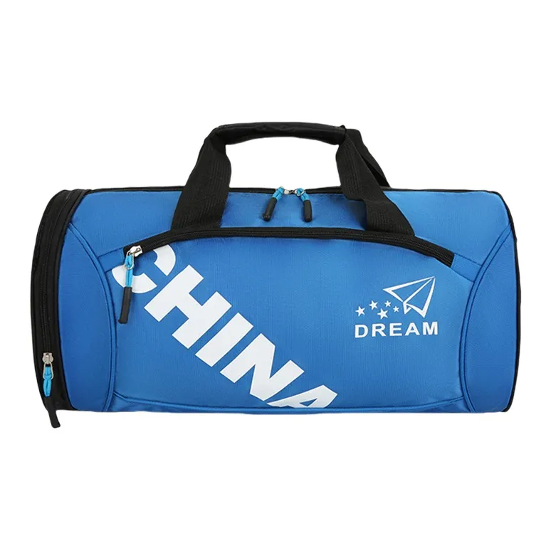 Dusen Kangaroo Nylon Gym Bag Unisex Black/Red/Green/Blue/Rose Red-8