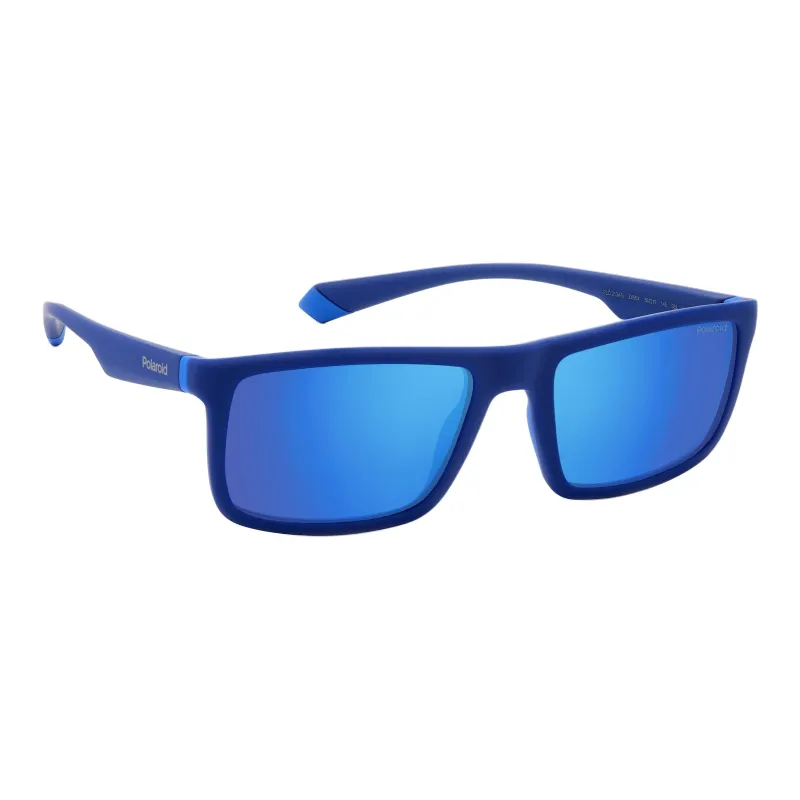 Polaroid Rectangular Sunglasses Men's Blue-2