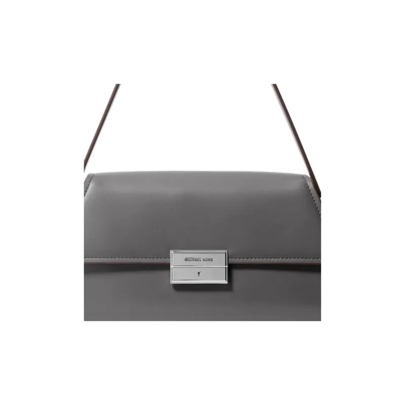 MICHAEL KORS Cow Leather Handbag, Shoulder Bag Medium Size Women's Dark Gray-3