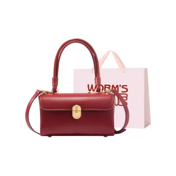 Worm's Home PU Handbag Women's Red