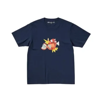 UNIQLO Pokémon Co Branded Series T Shirts Unisex Navy Blue