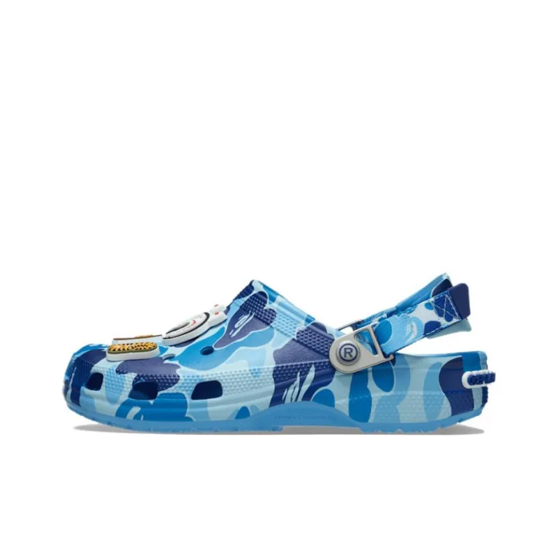 Crocs Classic Clog A Bathing Ape Abc Camo Blue-0