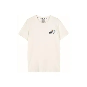 Skechers T Shirt Unisex Marshmallow White