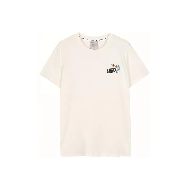 Skechers T Shirt Unisex Marshmallow White-0