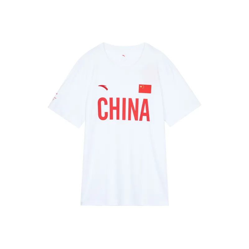 ANTA National Flag T Shirts Unisex White-0