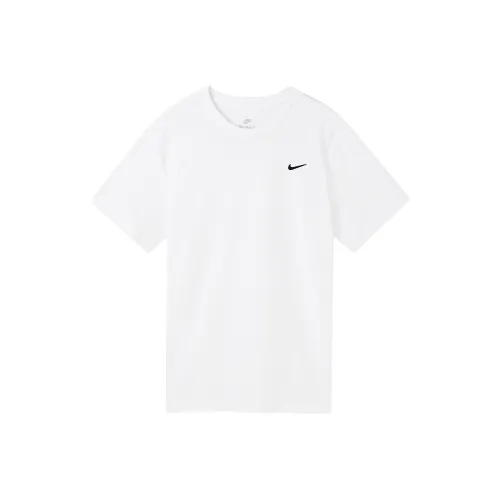 Nike Sportswear Men's Embroidered Logo Print Crewneck T Shirt White