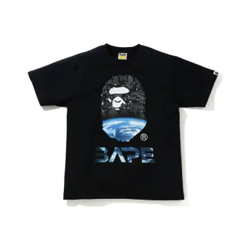 A BATHING APE Space Camo Ape Head Tee