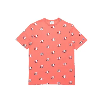 Champion Straight T Shirt US Version Unisex Pink