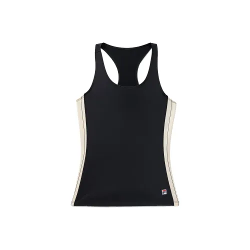 FILA FUSION Performance Iconic Racerback Tennis Tops Women's Black