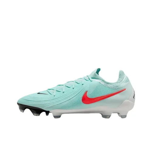 Nike Phantom GX 2 Pro Anti Slip Wear Resistant Soccer Shoes Unisex Cyan