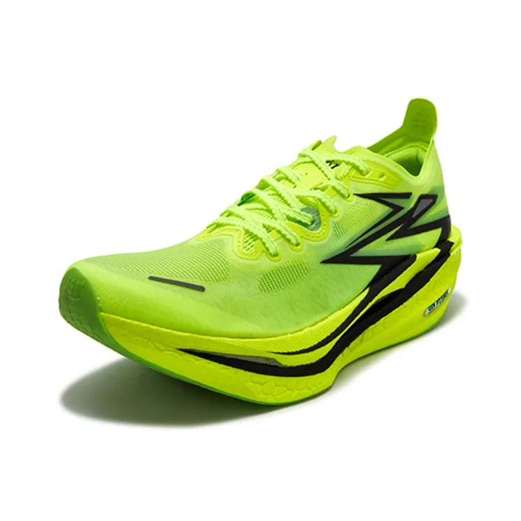 361° Flame 4 Cushioning, Slip Resistant, And Abrasion Resistant Low Top Casual Running Shoes Unisex Neon Solar Yellow-1