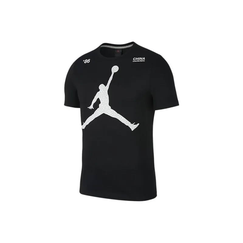 Jordan T Shirts Men Black-0
