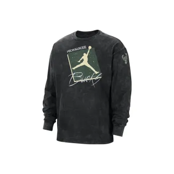 Nike Milwaukee Bucks Courtside Statement Edition Men's Nike Max90 Nba Long-Sleeve T-Shirt