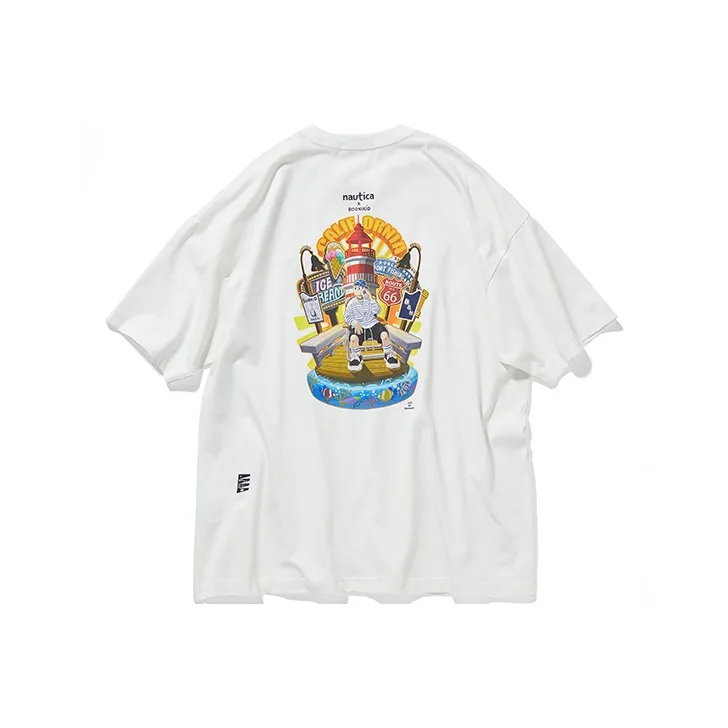 Nautica White Sail T Shirts Unisex-0