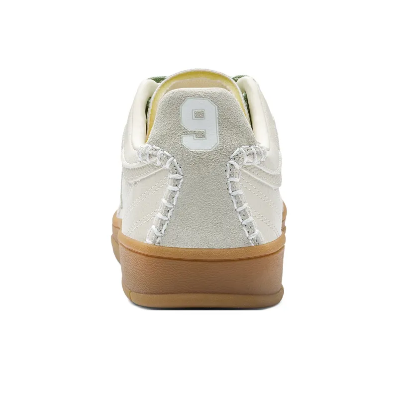 Kappa Tifo Back to Back Anti Slip Wear Resistant Low Top Skateboard Shoes Unisex Cheese, White Plantain, Green-4