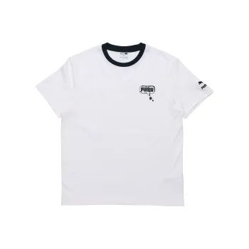 PUMA Drop Shoulder Sleeve T Shirt Men's White
