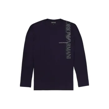EMPORIO ARMANI T Shirts Men Dark Purple