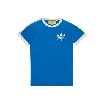 GUCCI X Adidas Trefoil Print T shirt